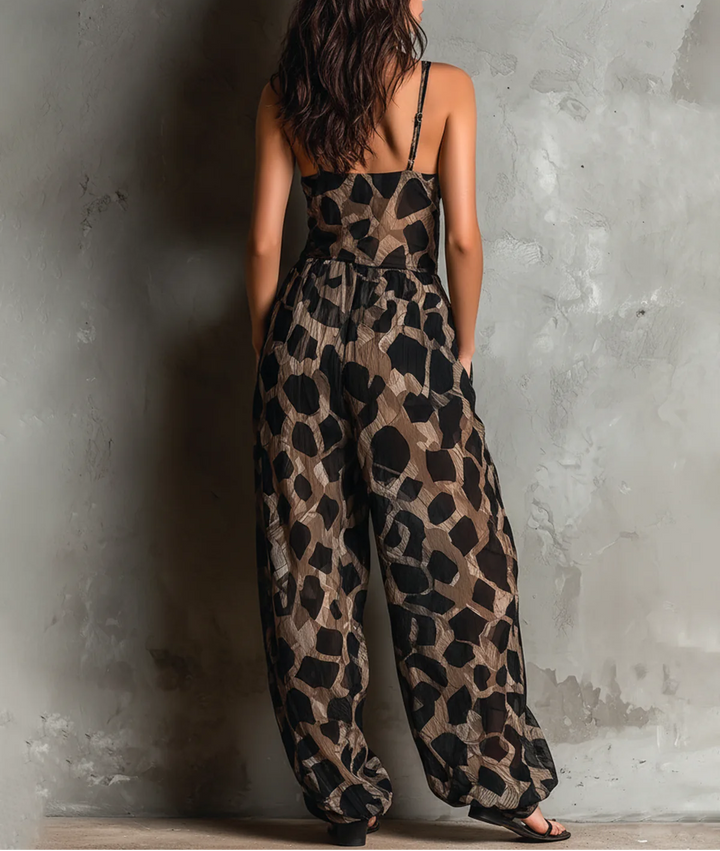 Roberte Combination — Animal Print with Tie