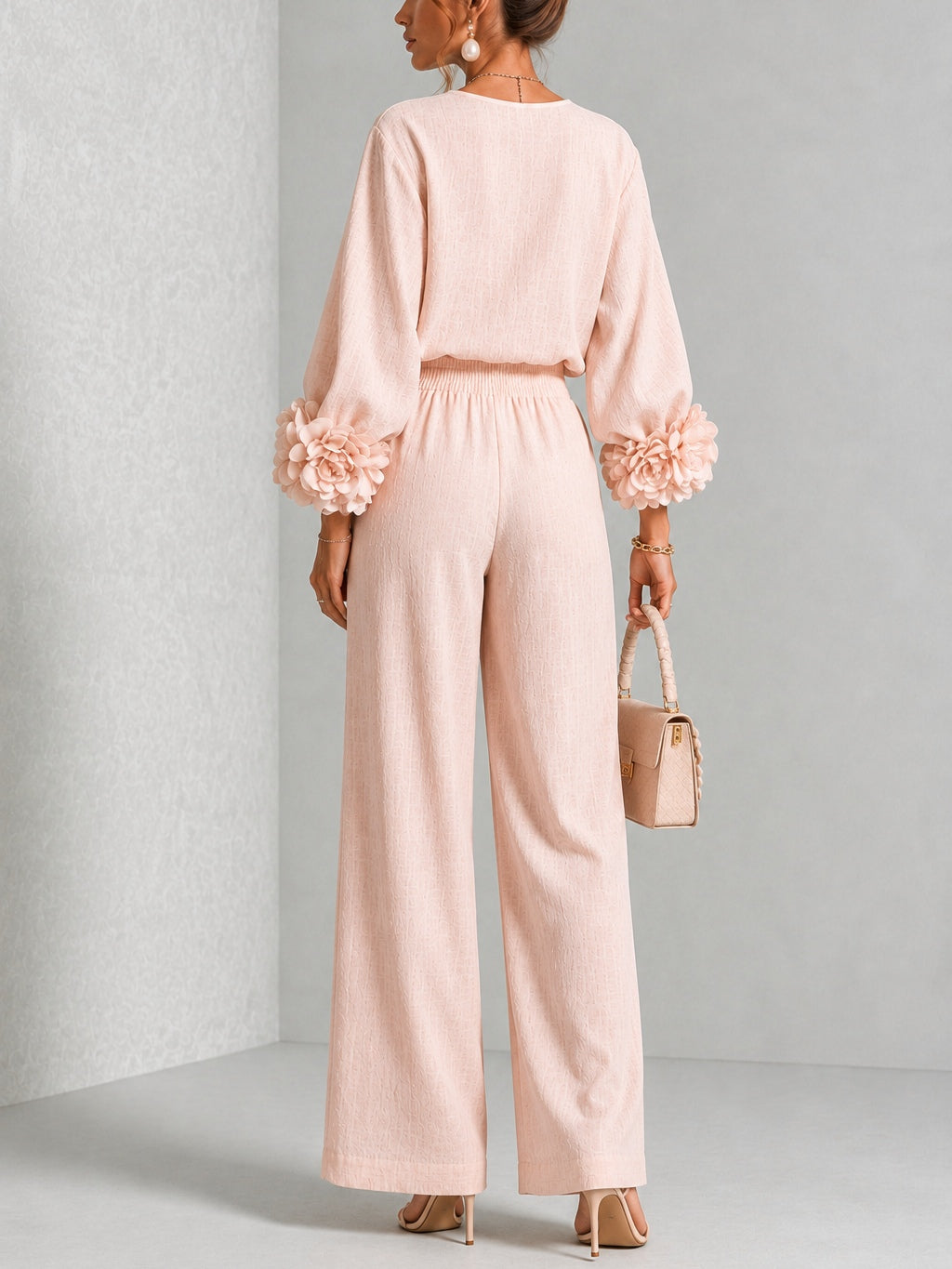 ROSALIE | Floral Cuff Two-Piece Set