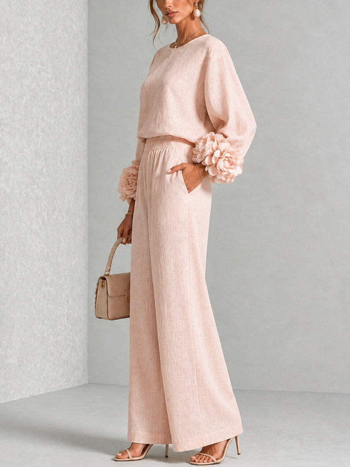 ROSALIE | Floral Cuff Two-Piece Set