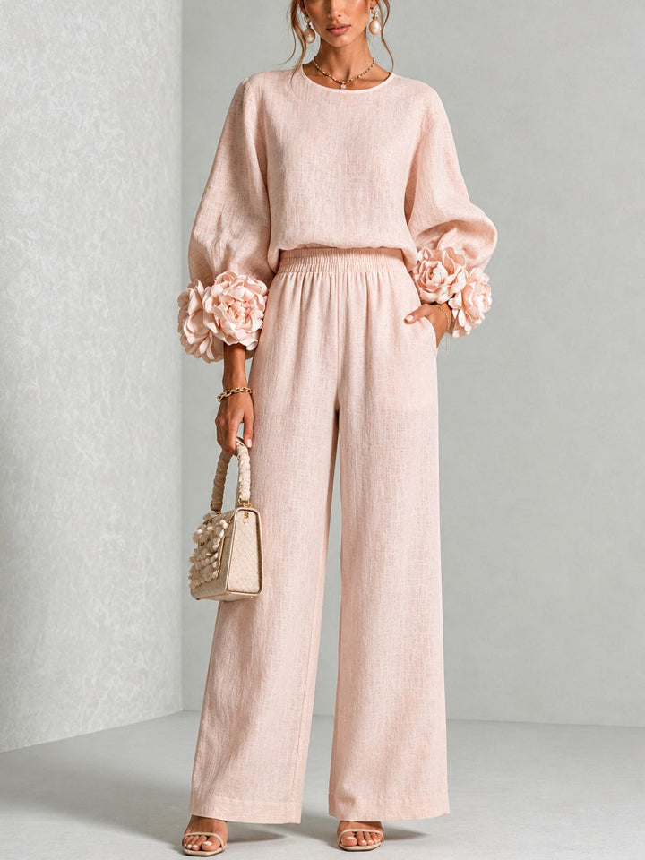 ROSALIE | Floral Cuff Two-Piece Set
