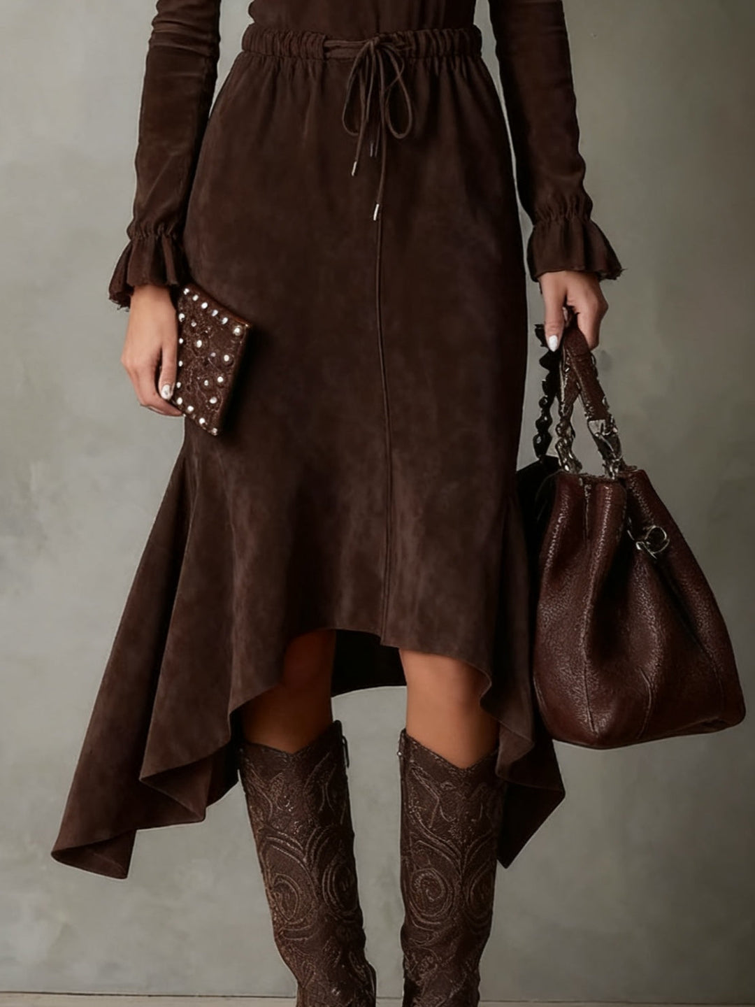 Isla | Premium Midi Dress with Tie Waist
