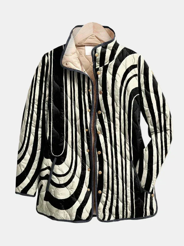 Sylvie | Quilted Striped Jacket