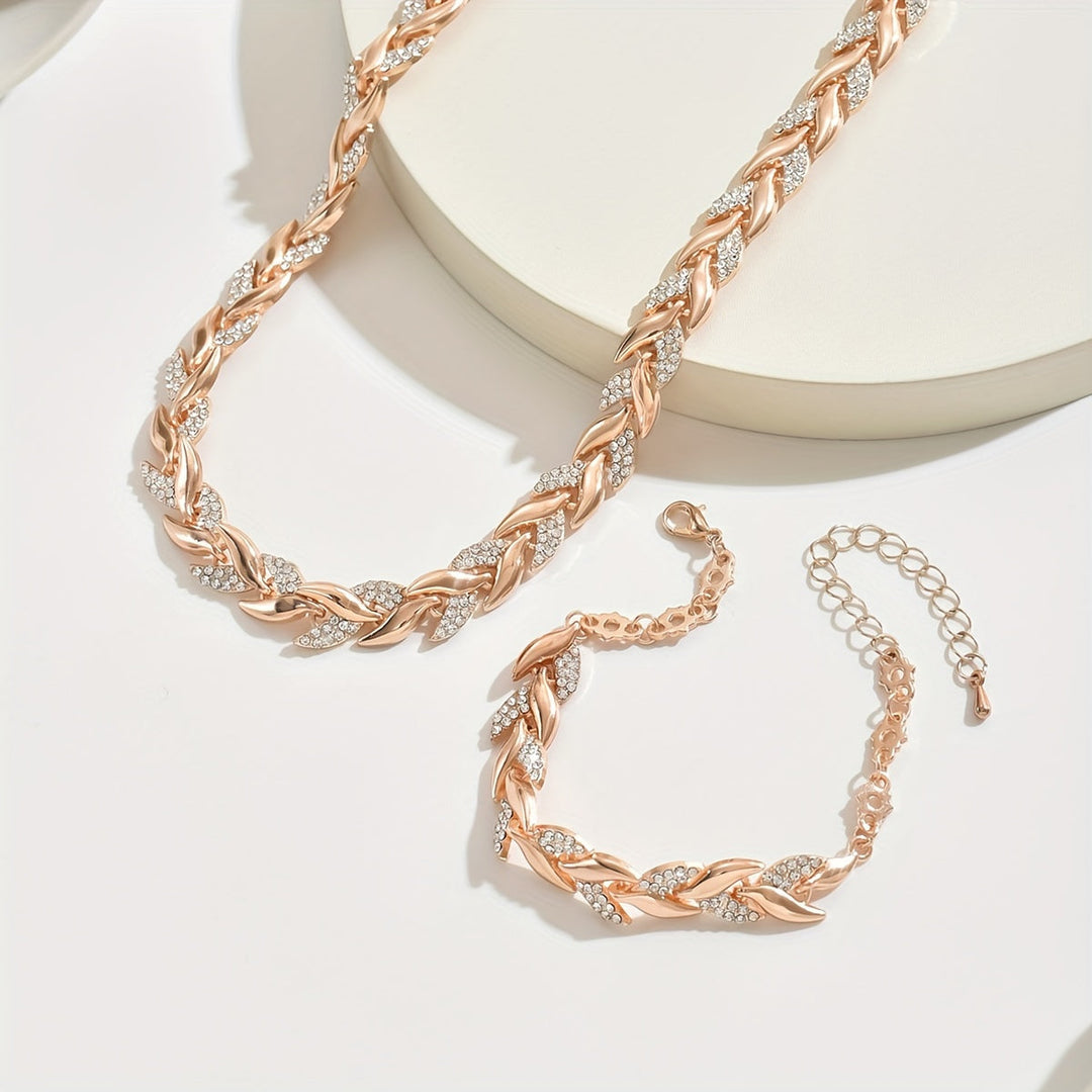 Lucia | Twisted Crystal Jewelry Set
