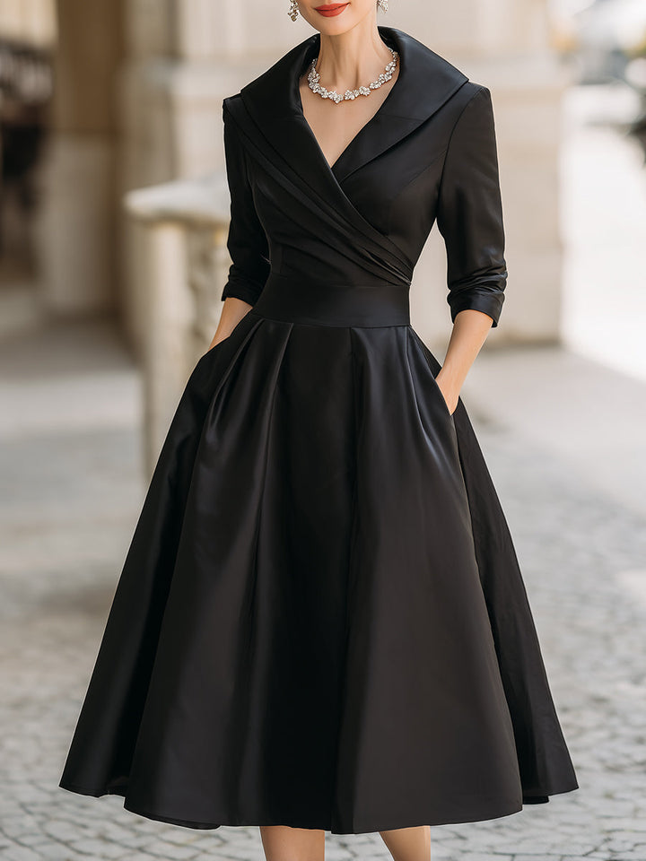 AliceLeon™ | Satin Midi Dress
