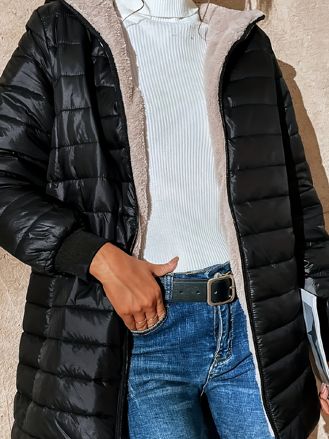 Michèle | Long Waterproof and Elegant Coat