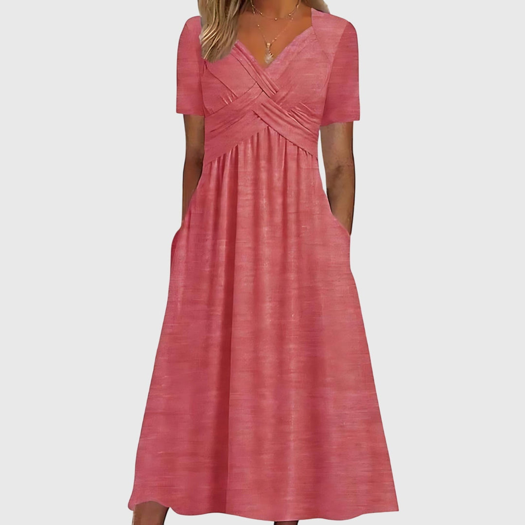 Jamie | Midi Dress with Tummy Control.