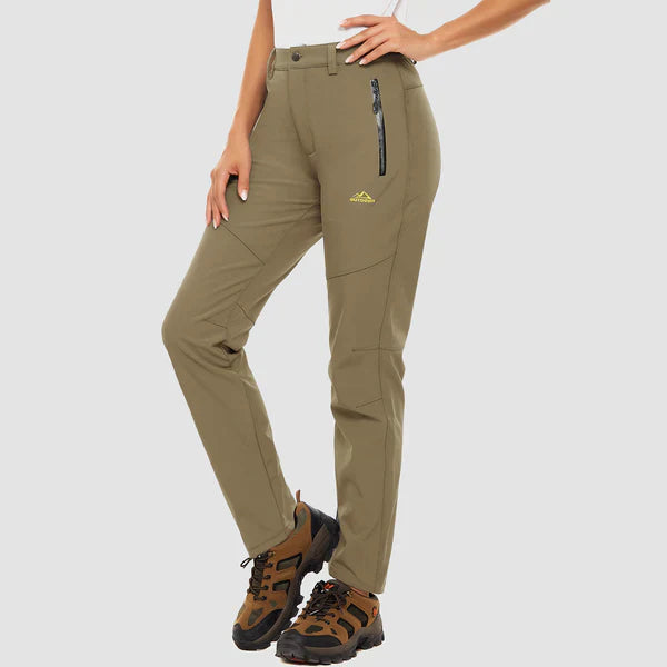 Alice | Women's Waterproof Fleece Lined Trouser with Zip Pockets and Windproof Protection
