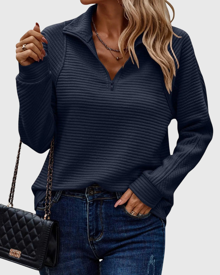Abigail™ | Elegant Pullover with Zipper