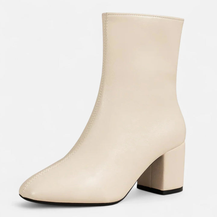 Beatrice | Women's Leather Block Heel Ankle Boots