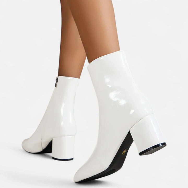 Beatrice | Women's Leather Block Heel Ankle Boots