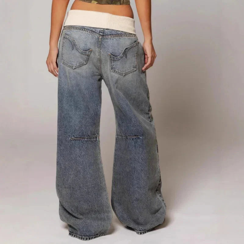 Bonnie | Women's Baggy Jeans with Statement Stitching
