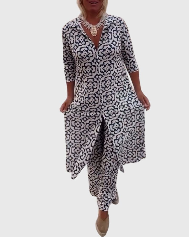 Jamie | Elegant Vintage Two-Piece Set