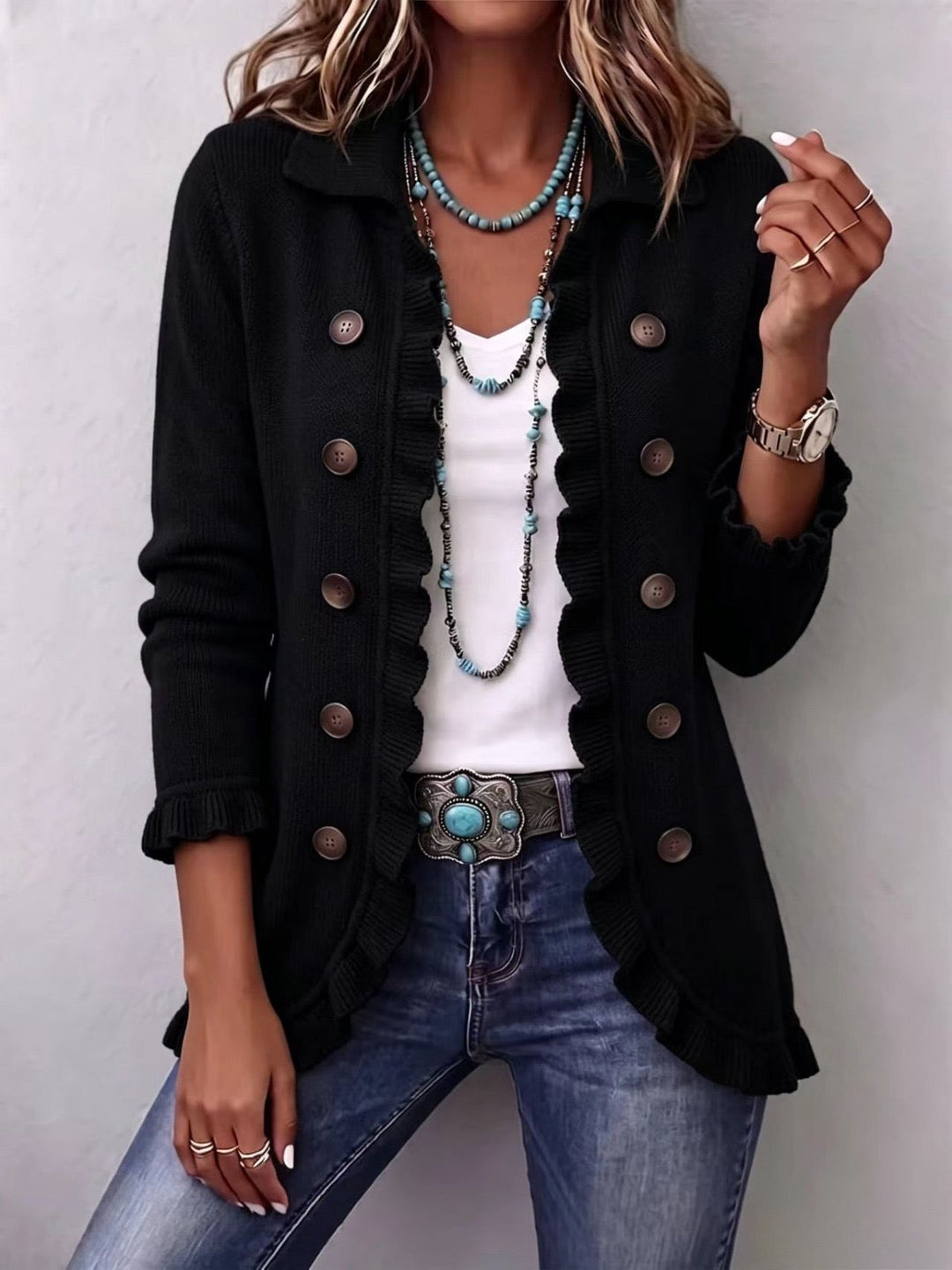 Camila | Jacket with Ruffles