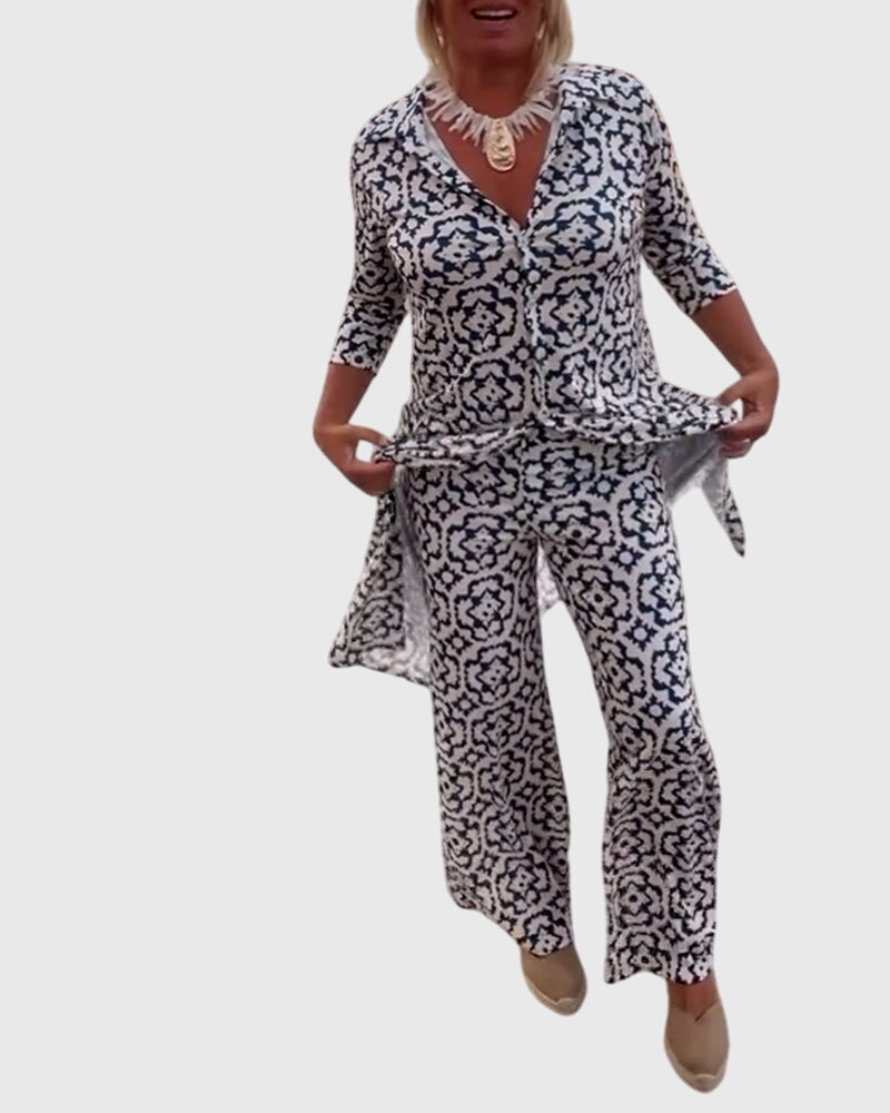 Jamie | Elegant Vintage Two-Piece Set