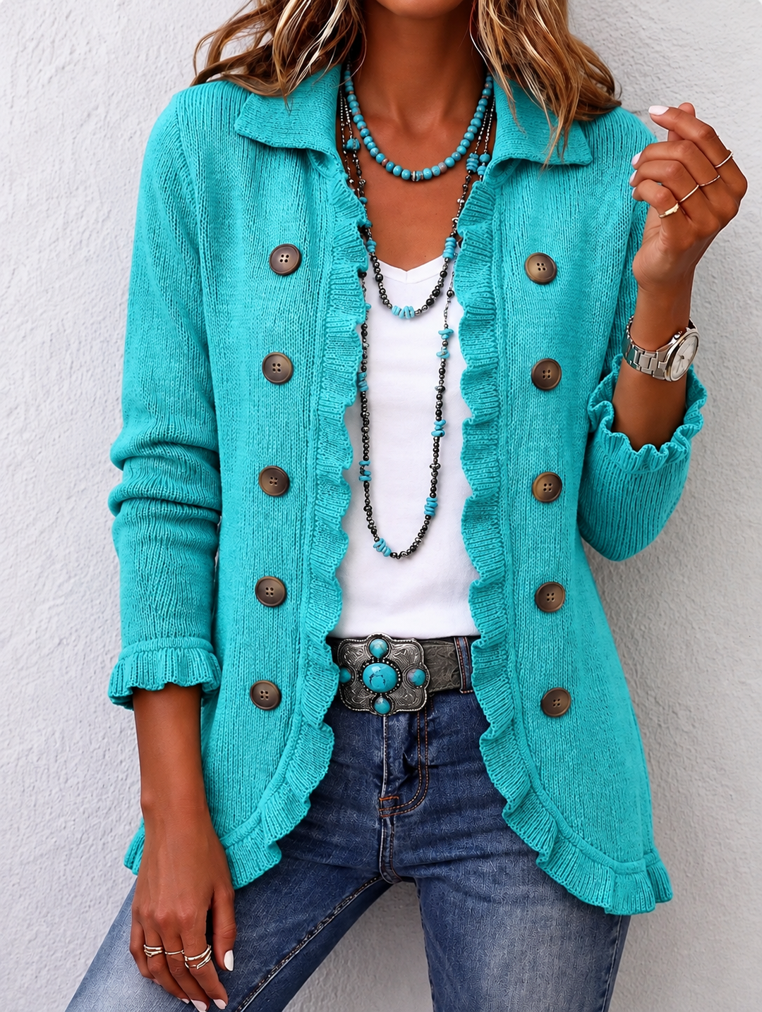 Maribel | Jacket with Ruffles