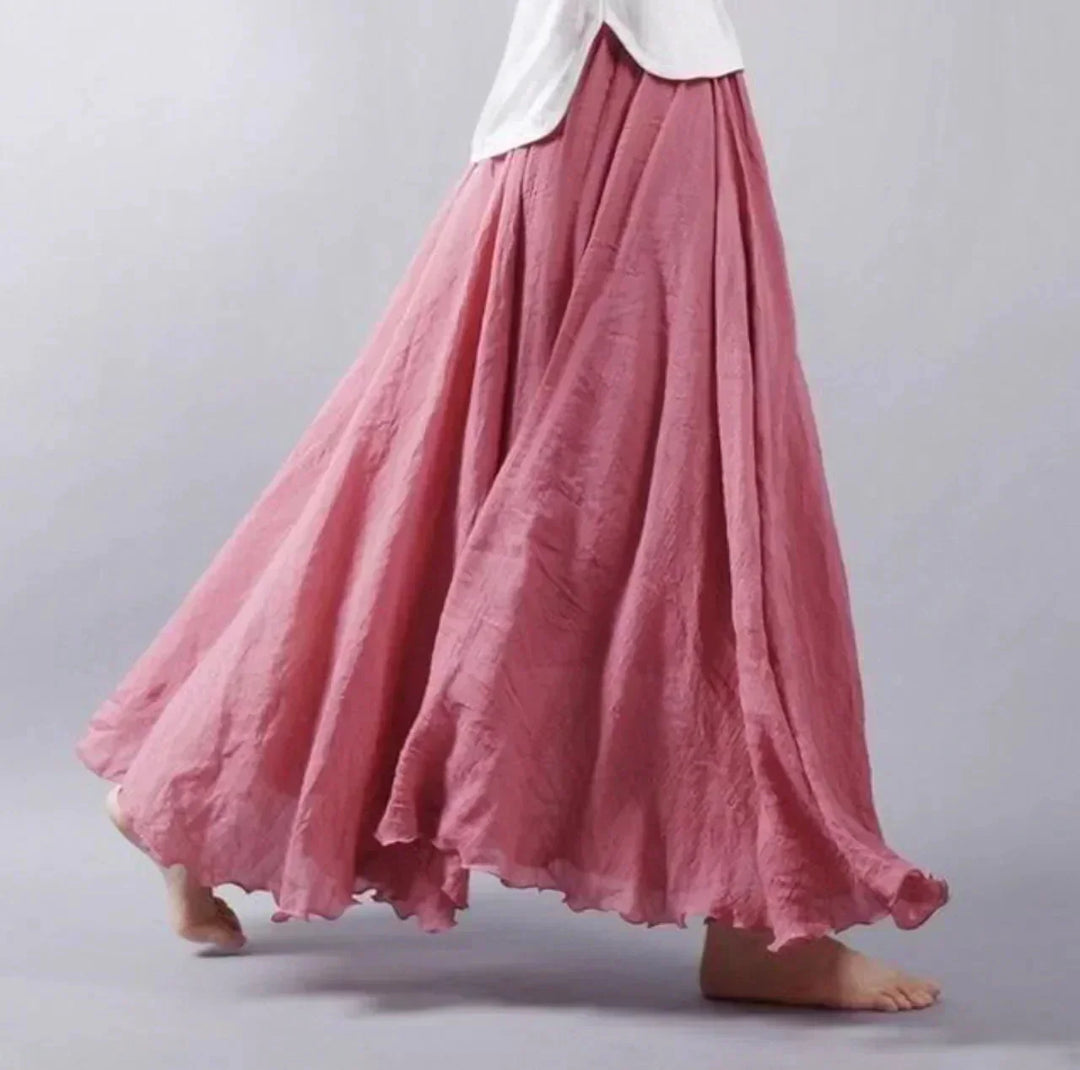 Carol | Women's Boho Skirt with Textured Crinkle