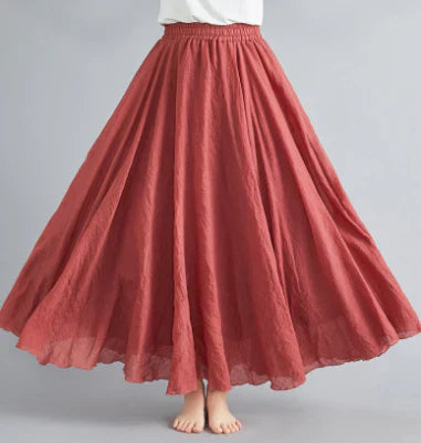 Carol | Women's Boho Skirt with Textured Crinkle