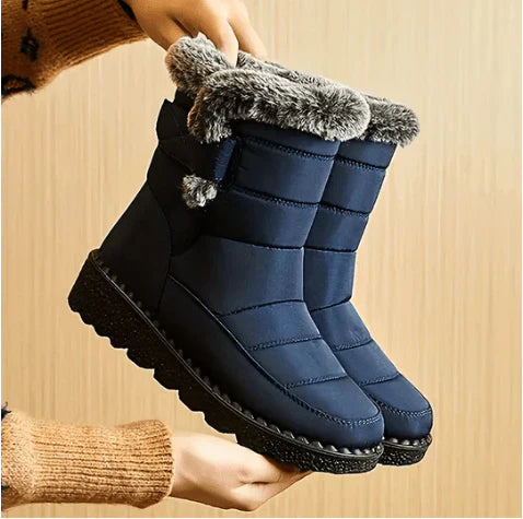 Catriona | Women's Padded Snow Boots with Faux Fur Trim