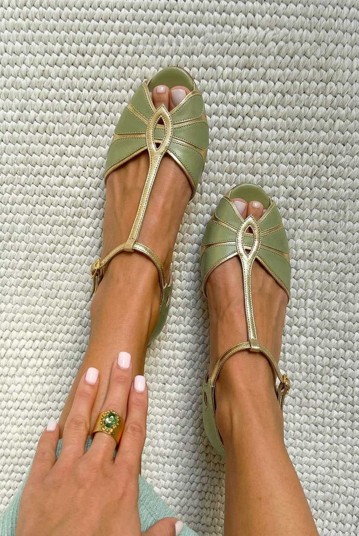 OPAL | Block Heel Peep Toe Shoes