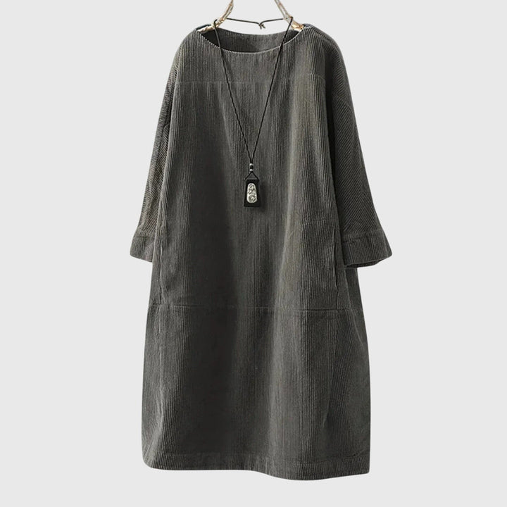Jamie | Relaxed Corduroy Midi Dress