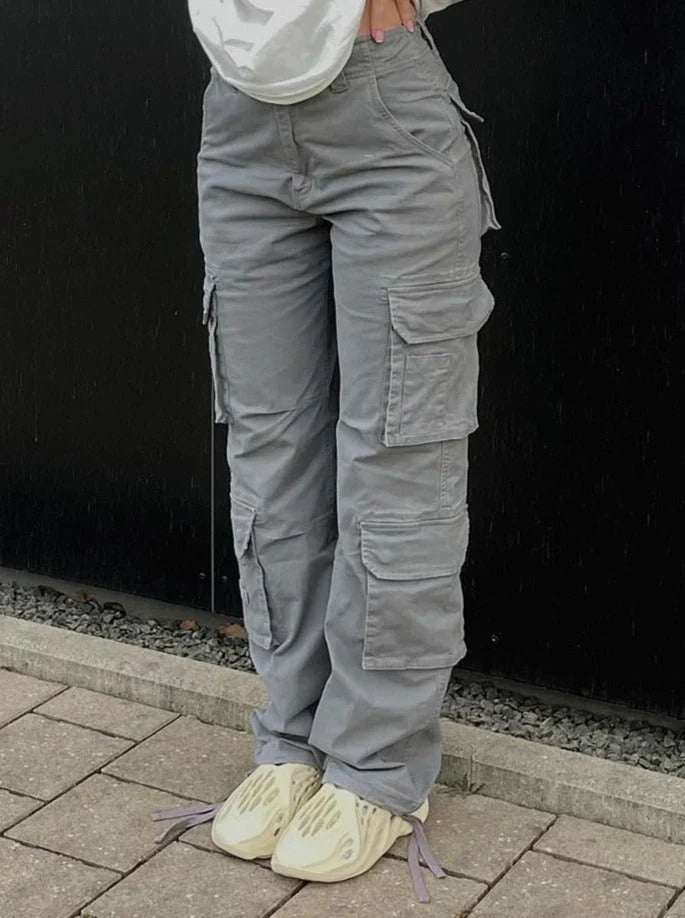 Danielle | Women's Wide Leg Cargo Trouser with Utility Pockets