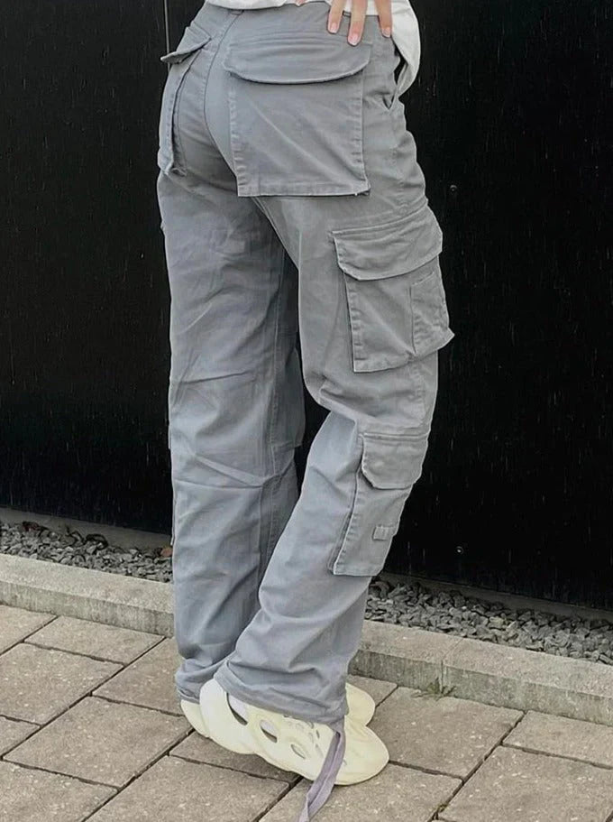 Danielle | Women's Wide Leg Cargo Trouser with Utility Pockets