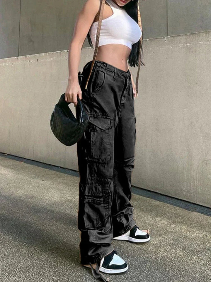 Danielle | Women's Wide Leg Cargo Trouser with Utility Pockets