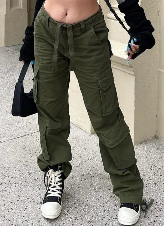 Danielle | Women's Wide Leg Cargo Trouser with Utility Pockets