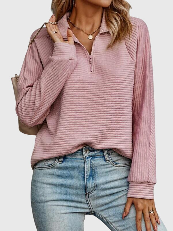 Abigail™ | Elegant Pullover with Zipper