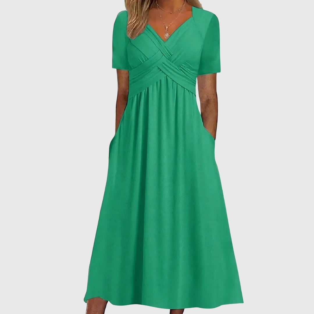 Jamie | Midi Dress with Tummy Control.
