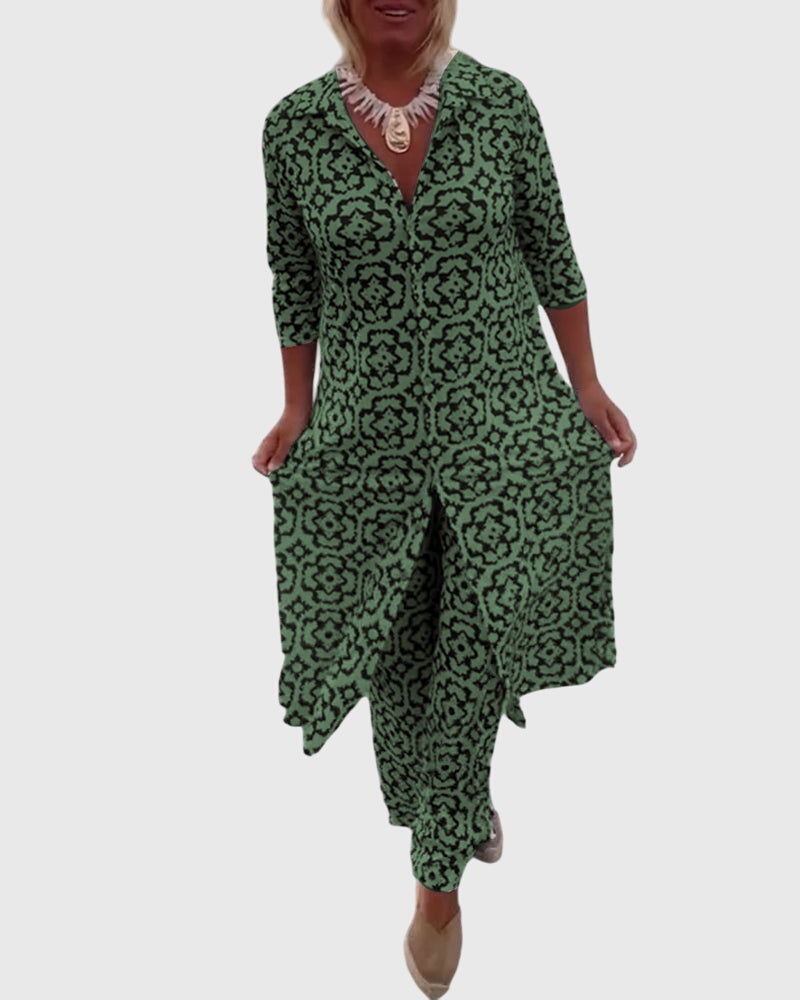 Jamie | Elegant Vintage Two-Piece Set