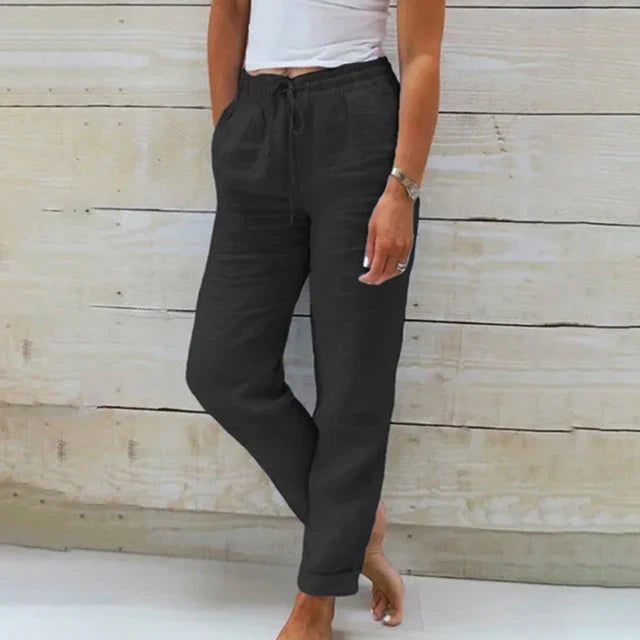 Eloise | Women's Drawstring Trouser with Side Pockets