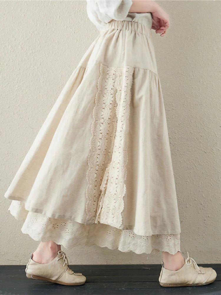 Eva | Women's Tiered Lace Skirt