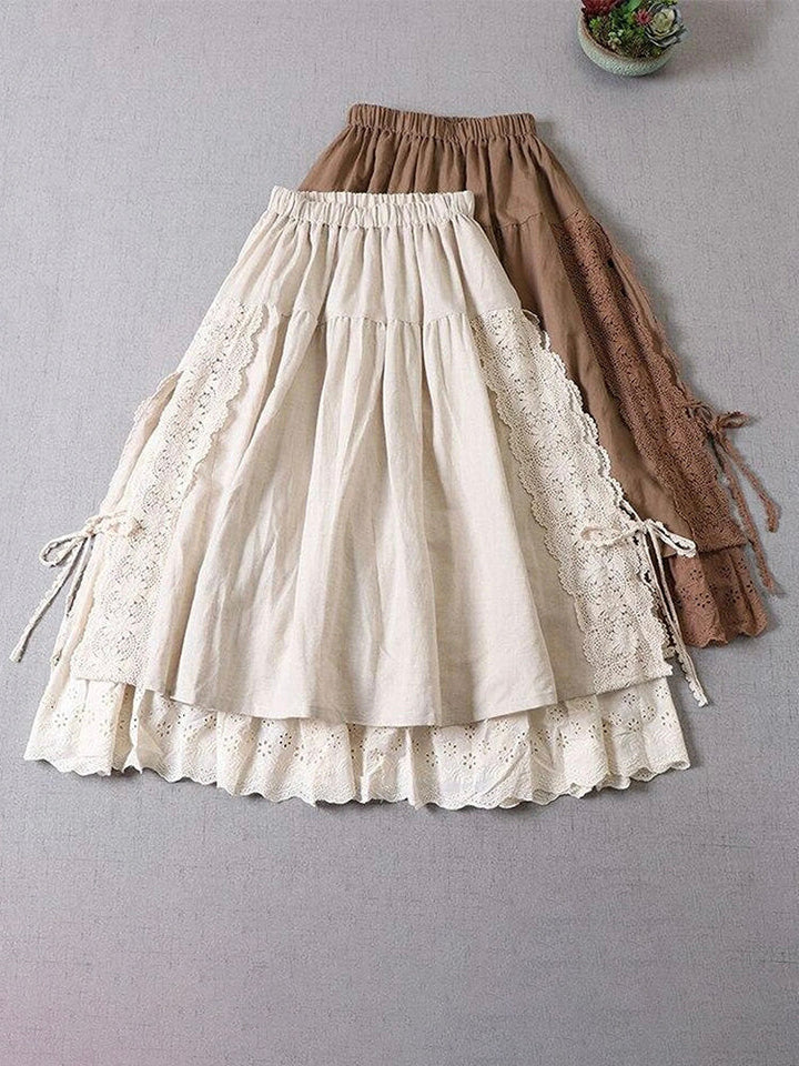 Eva | Women's Tiered Lace Skirt