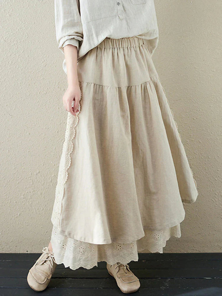 Eva | Women's Tiered Lace Skirt