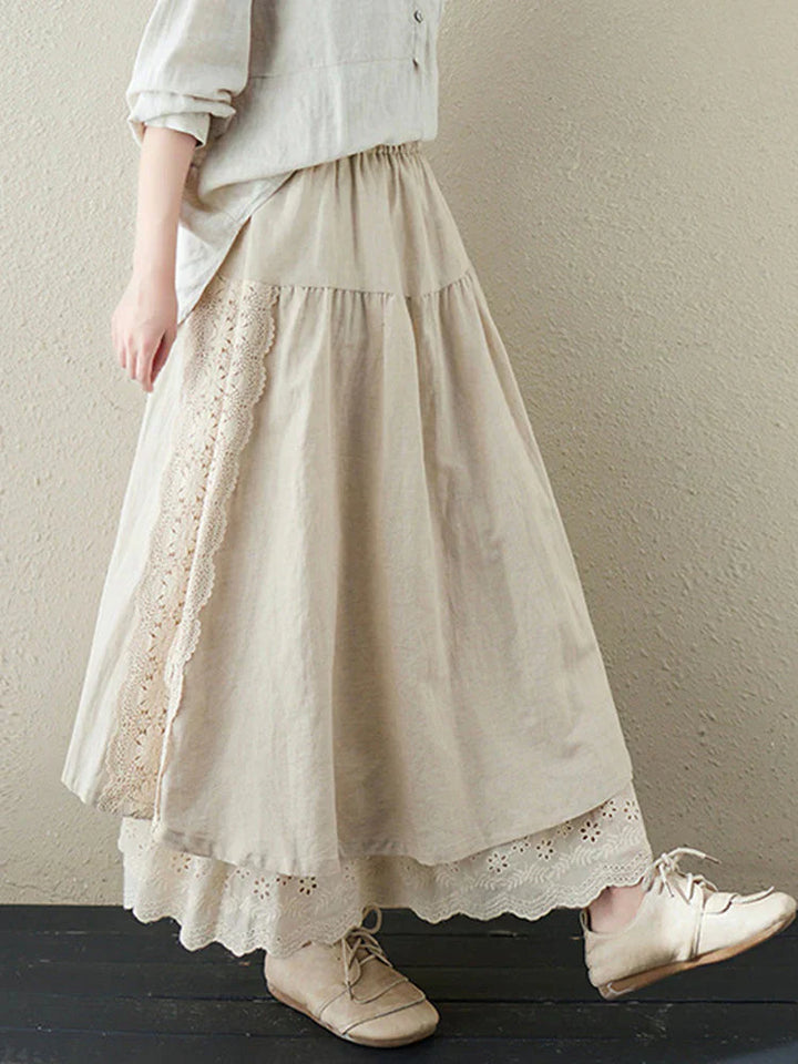 Eva | Women's Tiered Lace Skirt