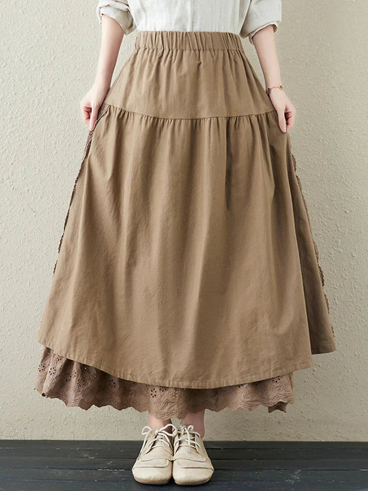 Eva | Women's Tiered Lace Skirt