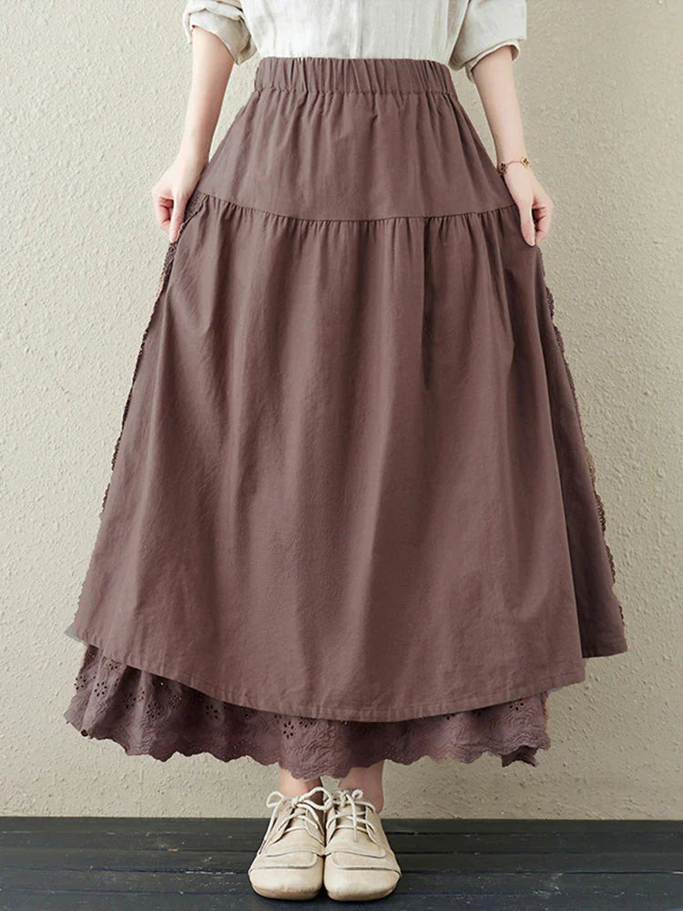 Eva | Women's Tiered Lace Skirt
