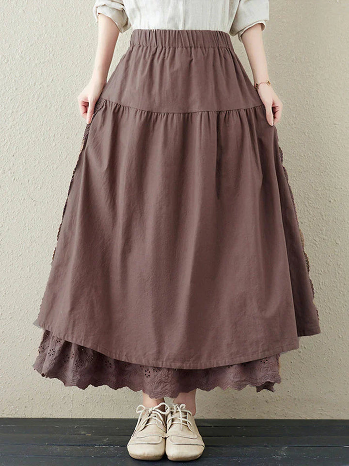 Eva | Women's Tiered Lace Skirt