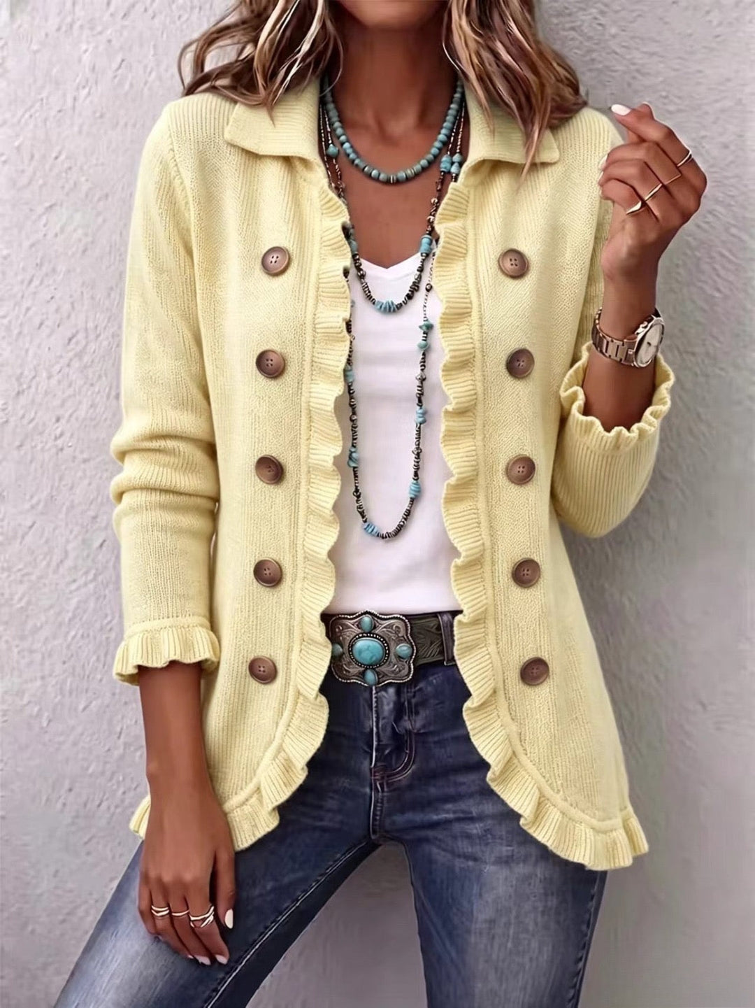 Liliana | Jacket with Ruffles