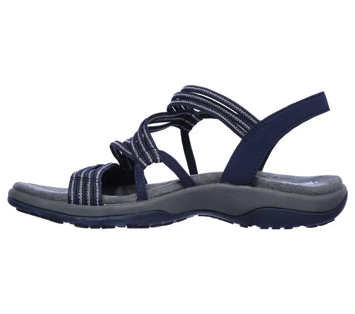Florence | Women's Elastic Strap Walking Sandals with Slingback and Cushioned Sole