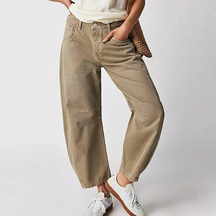 Grace | Women's Wide Leg Trouser with Elasticated Waist and Side Pockets