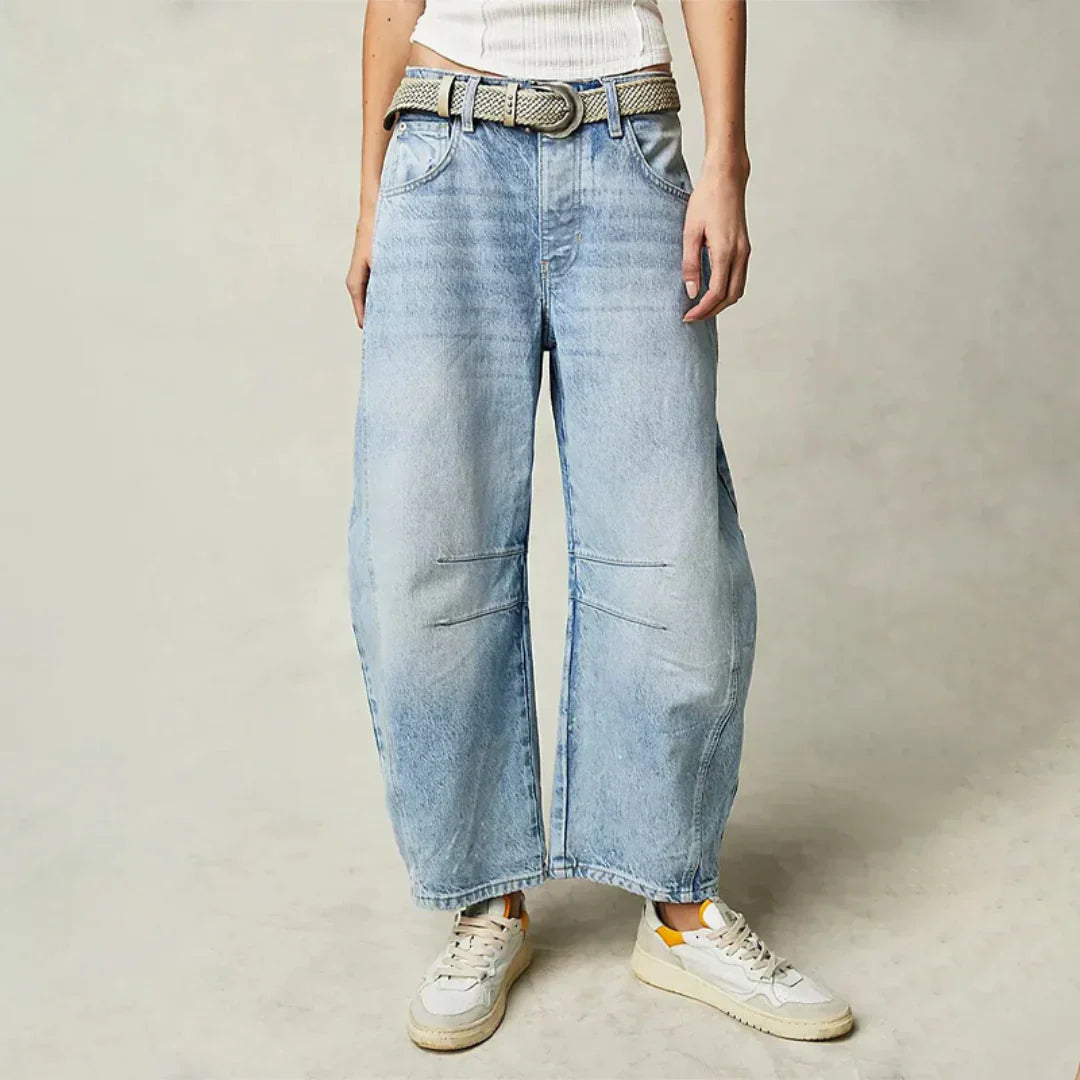 Grace | Women's Wide Leg Trouser with Elasticated Waist and Side Pockets