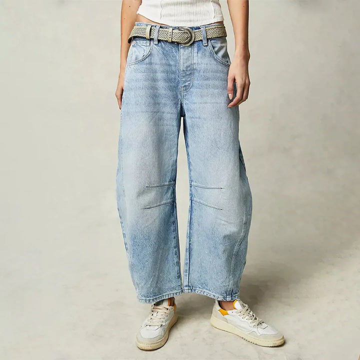 Grace | Women's Wide Leg Trouser with Elasticated Waist and Side Pockets