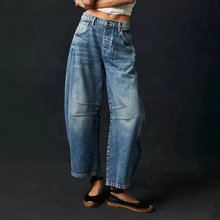 Grace | Women's Wide Leg Trouser with Elasticated Waist and Side Pockets