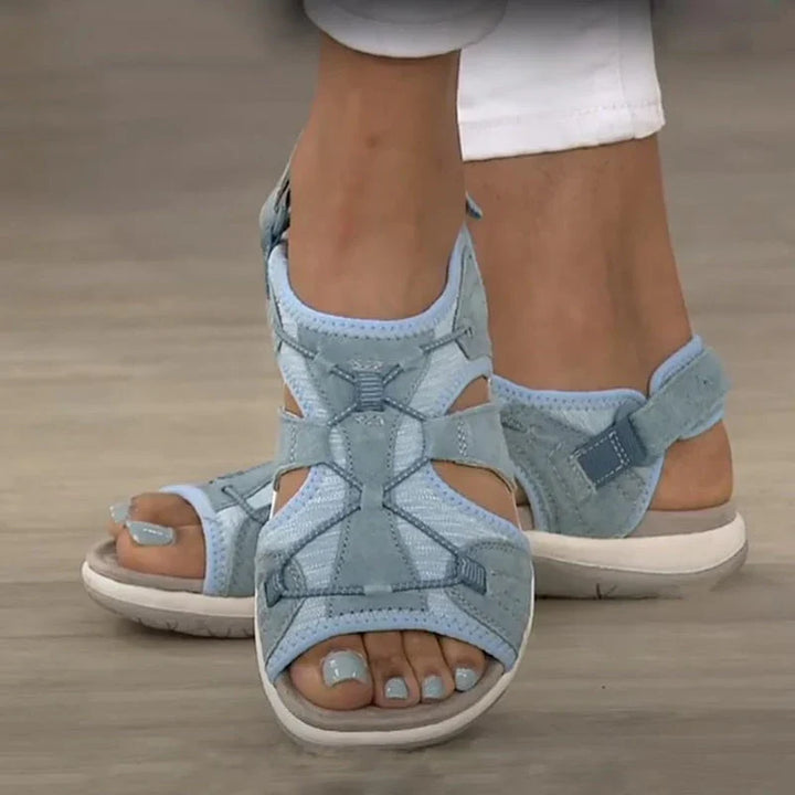 Harriet | Women's Sporty Comfort Walking Sandals with Hook and Loop Straps