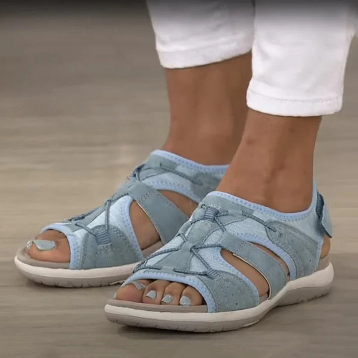 Harriet | Women's Sporty Comfort Walking Sandals with Hook and Loop Straps