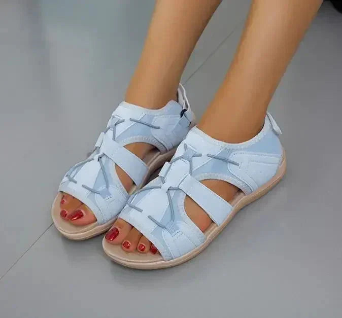 Harriet | Women's Sporty Comfort Walking Sandals with Hook and Loop Straps