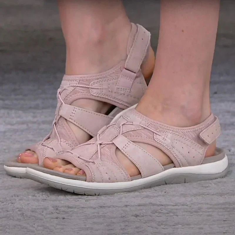 Harriet | Women's Sporty Comfort Walking Sandals with Hook and Loop Straps