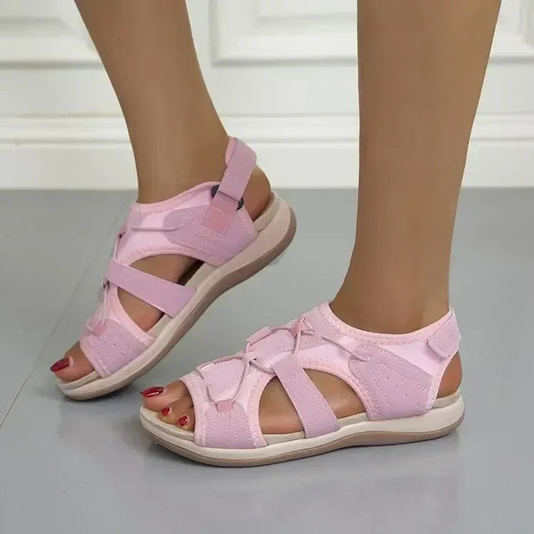 Harriet | Women's Sporty Comfort Walking Sandals with Hook and Loop Straps